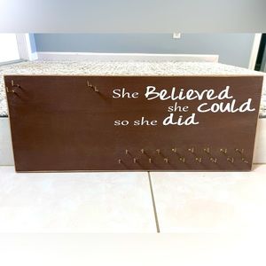 Wooden Race Medal Display